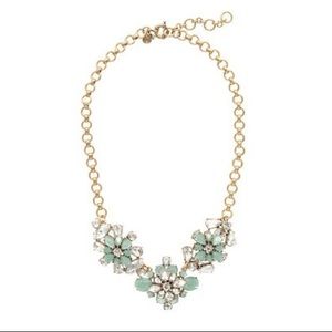J.Crew Factory wildflower crystal necklace